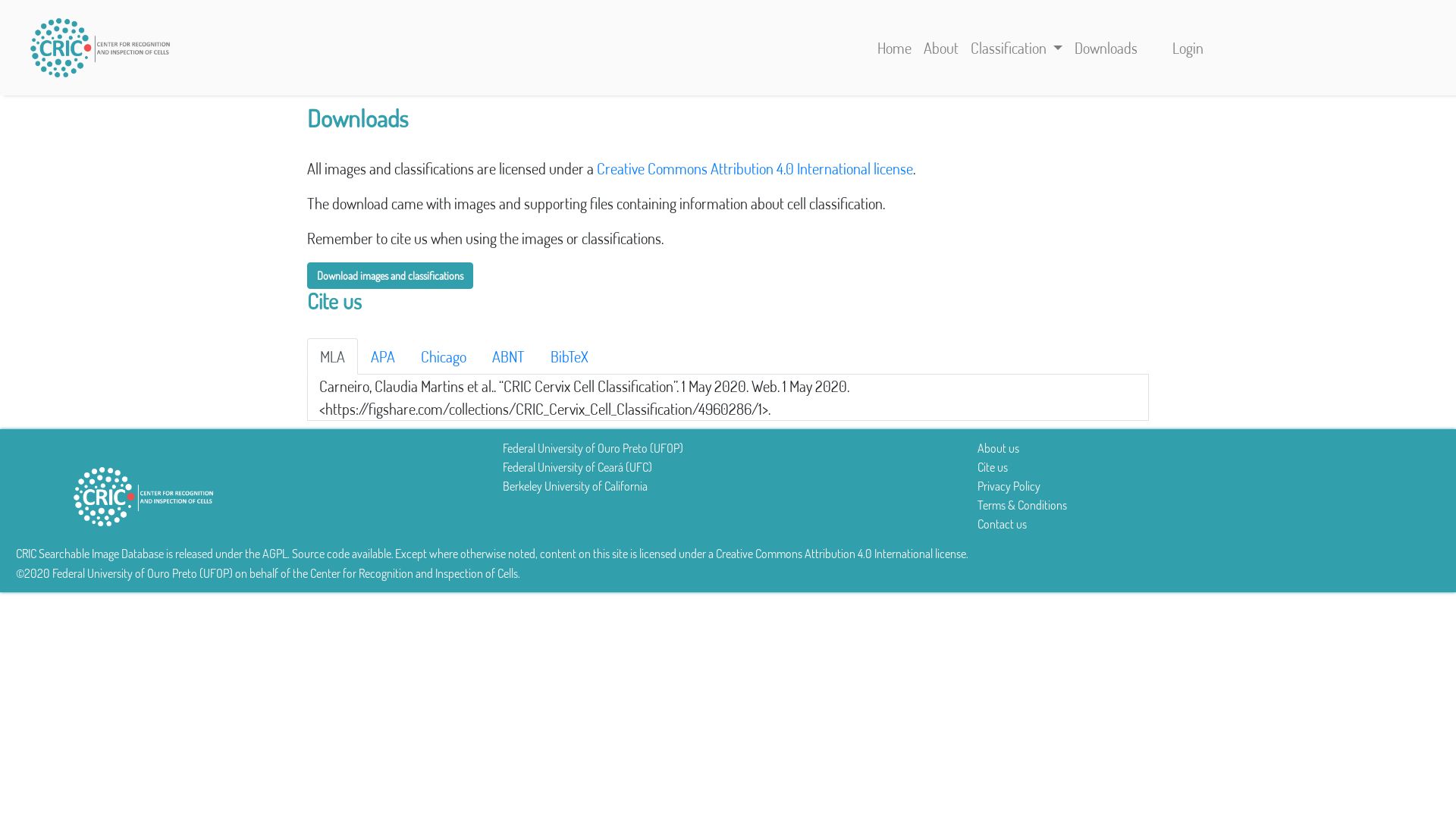 Screenshot of Downloads for cytopatologyst